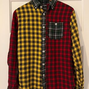 SOLD Todd Snyder Red and Yellow Plaid Button Down Shirt